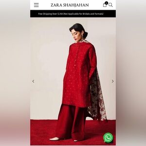 Pakistani branded silk Salwar Kameez
